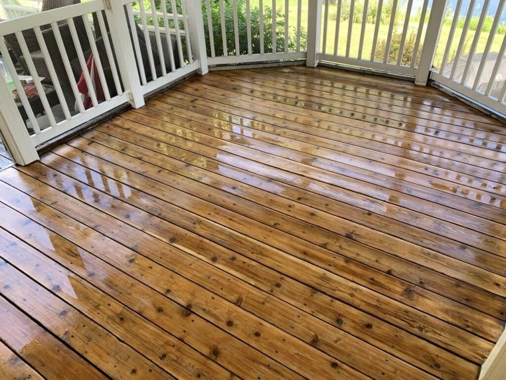 wooden deck