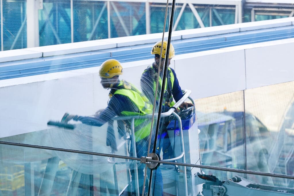 commercial window washing
