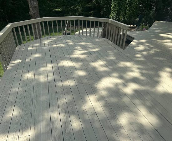 newly finished deck